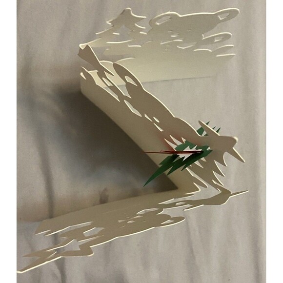 3D Pop Up Christmas Greeting 9 Card Pack Reindeer & Teddy Bears Unique Stands Up - Picture 8 of 11